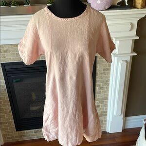 Flax Light Pink Short Sleeve tunic / Dress size S